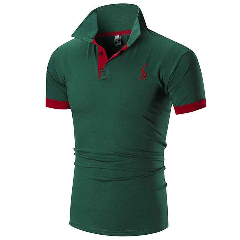 Fawn Summer Short Sleeve Embroidered Shirt - Stylish, Light & Fashionable
