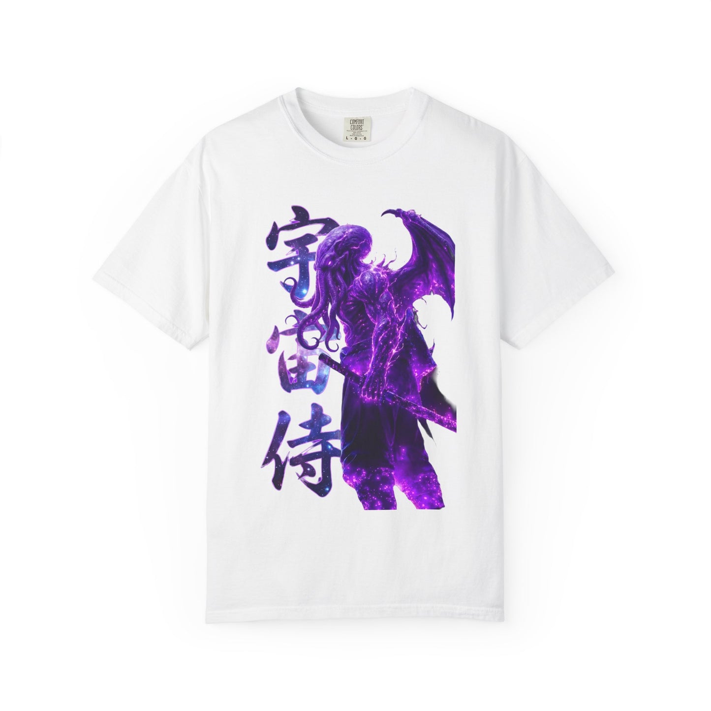 Purple Galaxy Monster Shirt Japanese Aesthetic T Shirt Cosmic Horror Graphic Tee Harajuku Streetwear Comfort Colors 1717 Apparel
