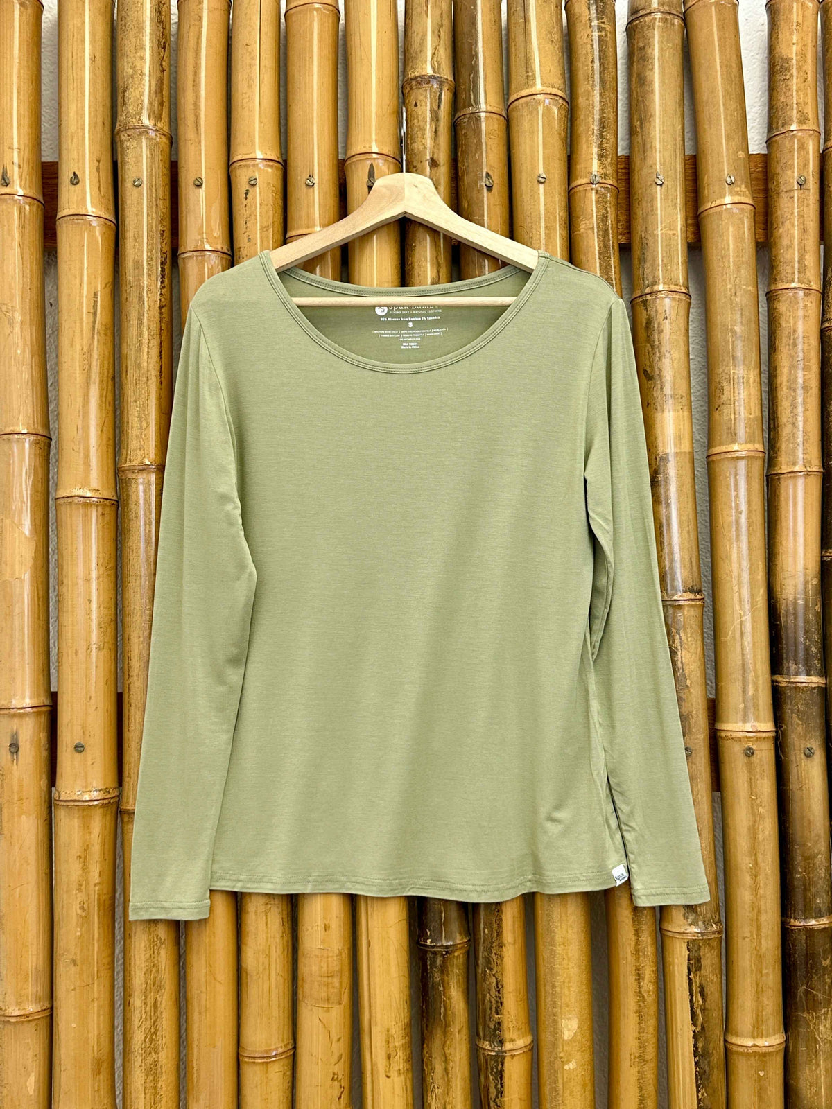 Women's Luxury Bamboo Lounge Long Sleeve T-Shirt - Soft, Breathable & Versatile