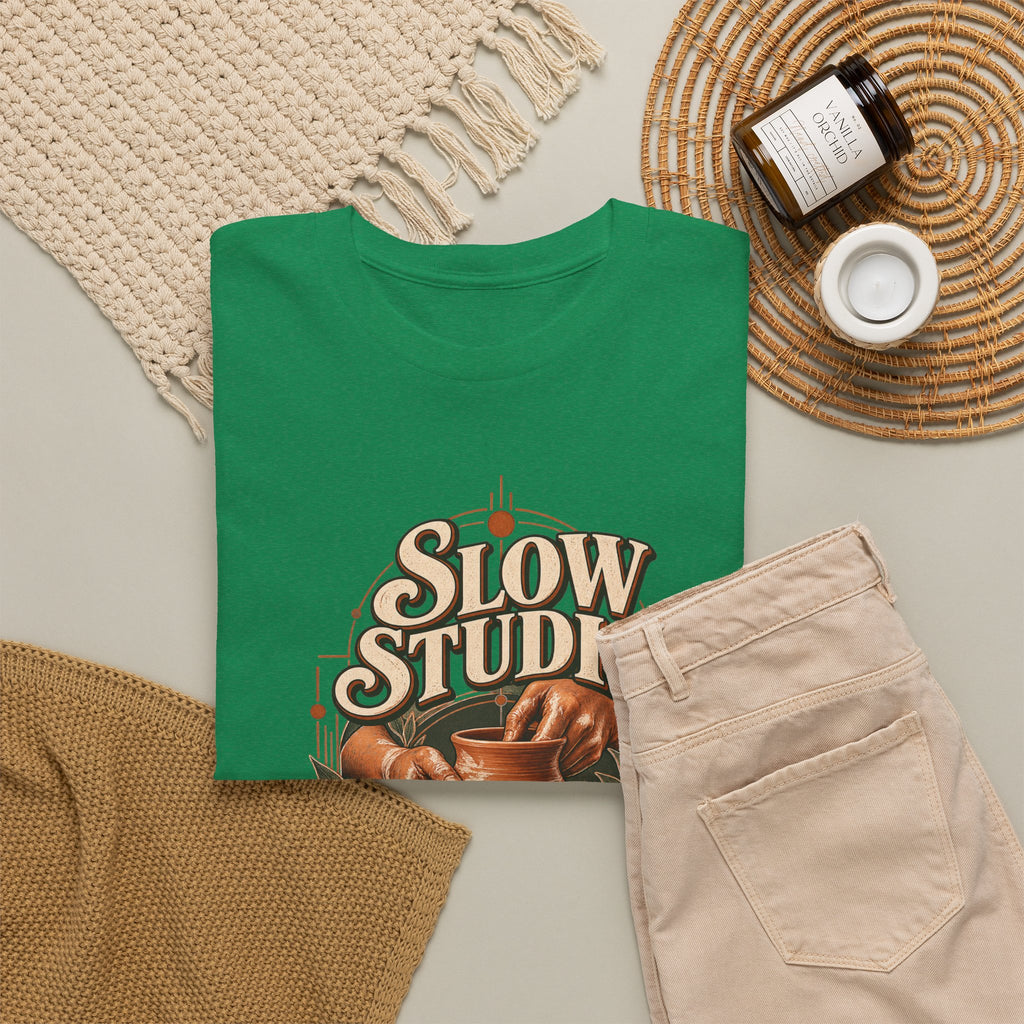 Slow Studio Pottery Wheel Graphic Tee | Good Things Take Shape | Gildan 5000
