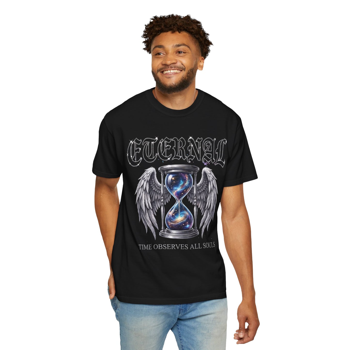Eternal Hourglass T-Shirt — 'Time Consumes All Souls' Graphic Tee