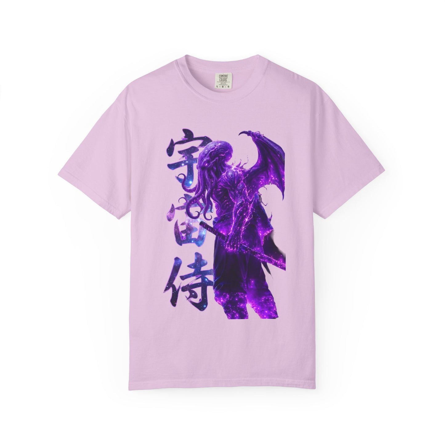 Purple Galaxy Monster Shirt Japanese Aesthetic T Shirt Cosmic Horror Graphic Tee Harajuku Streetwear Comfort Colors 1717 Apparel