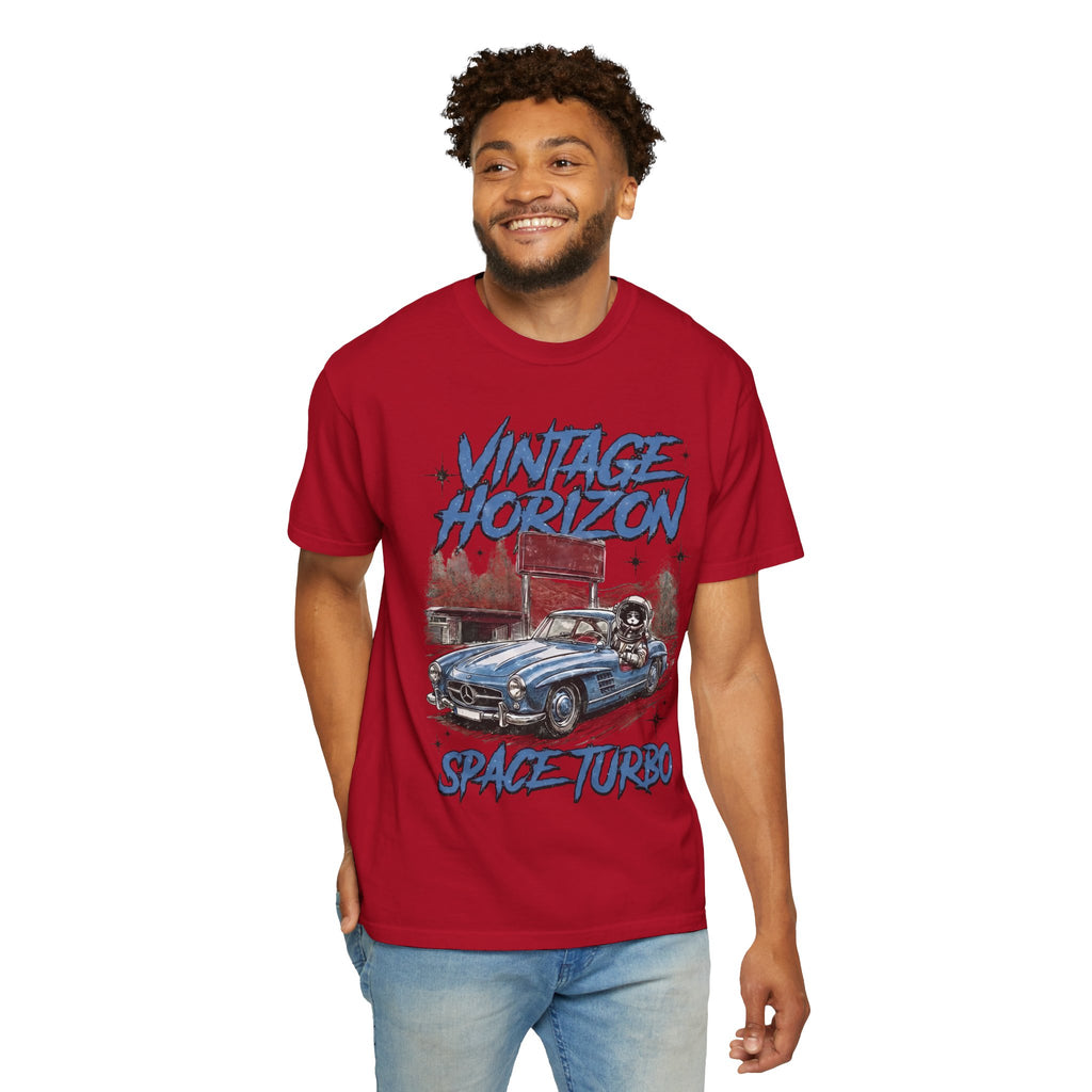 Vintage Horizon Space Turbo T‑Shirt — Retro Car Graphic Tee
