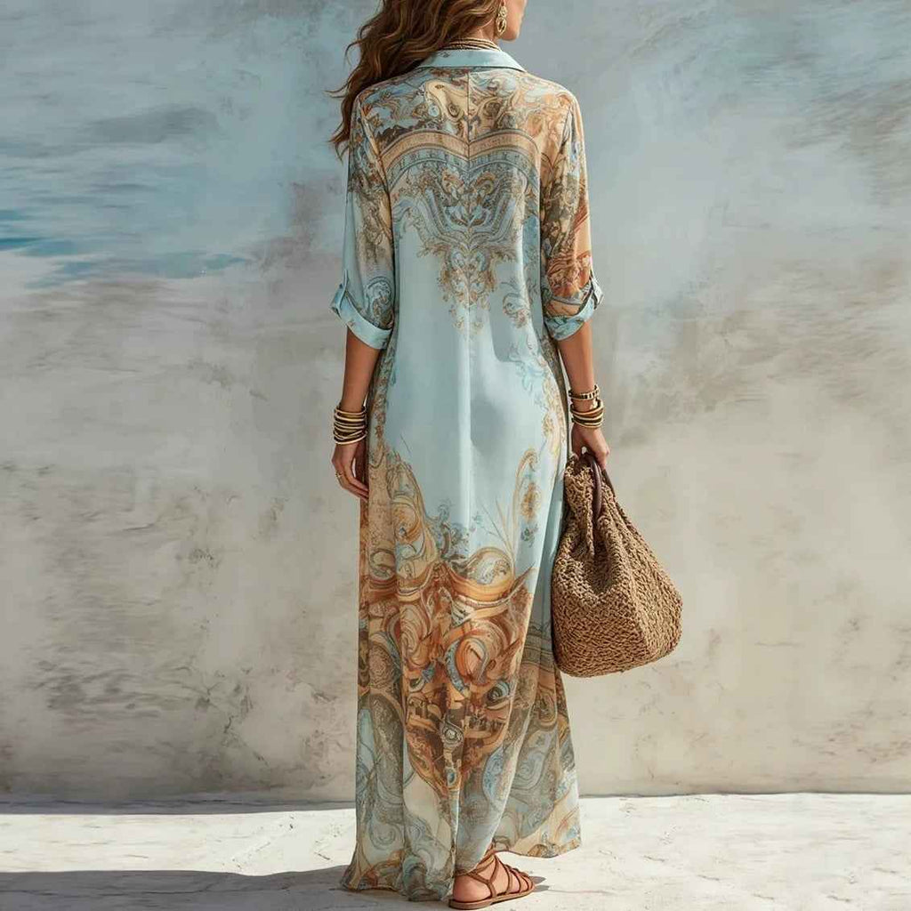New Vintage Flowing Womens Dress