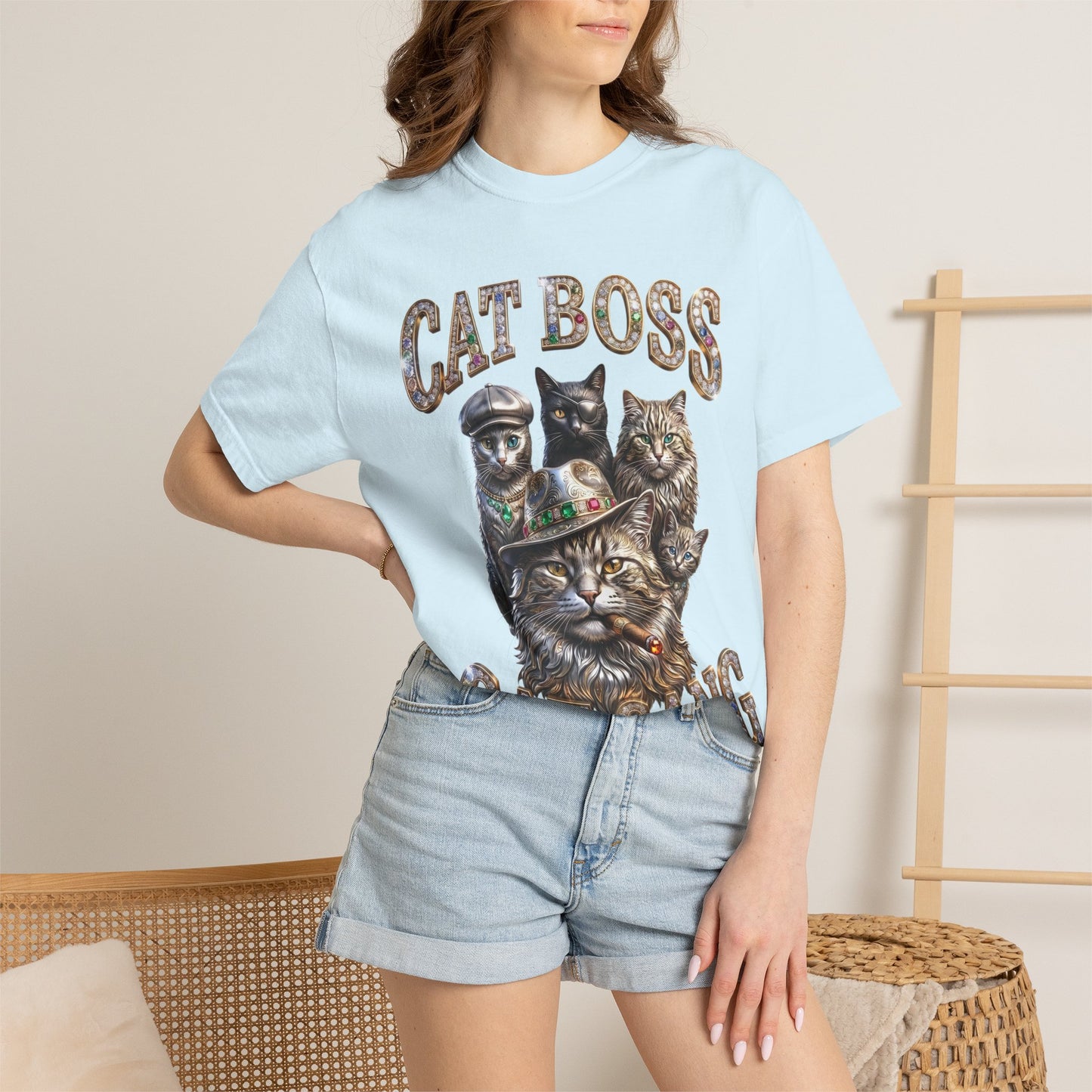 Cat Boss Cat Gang Graphic T-Shirt