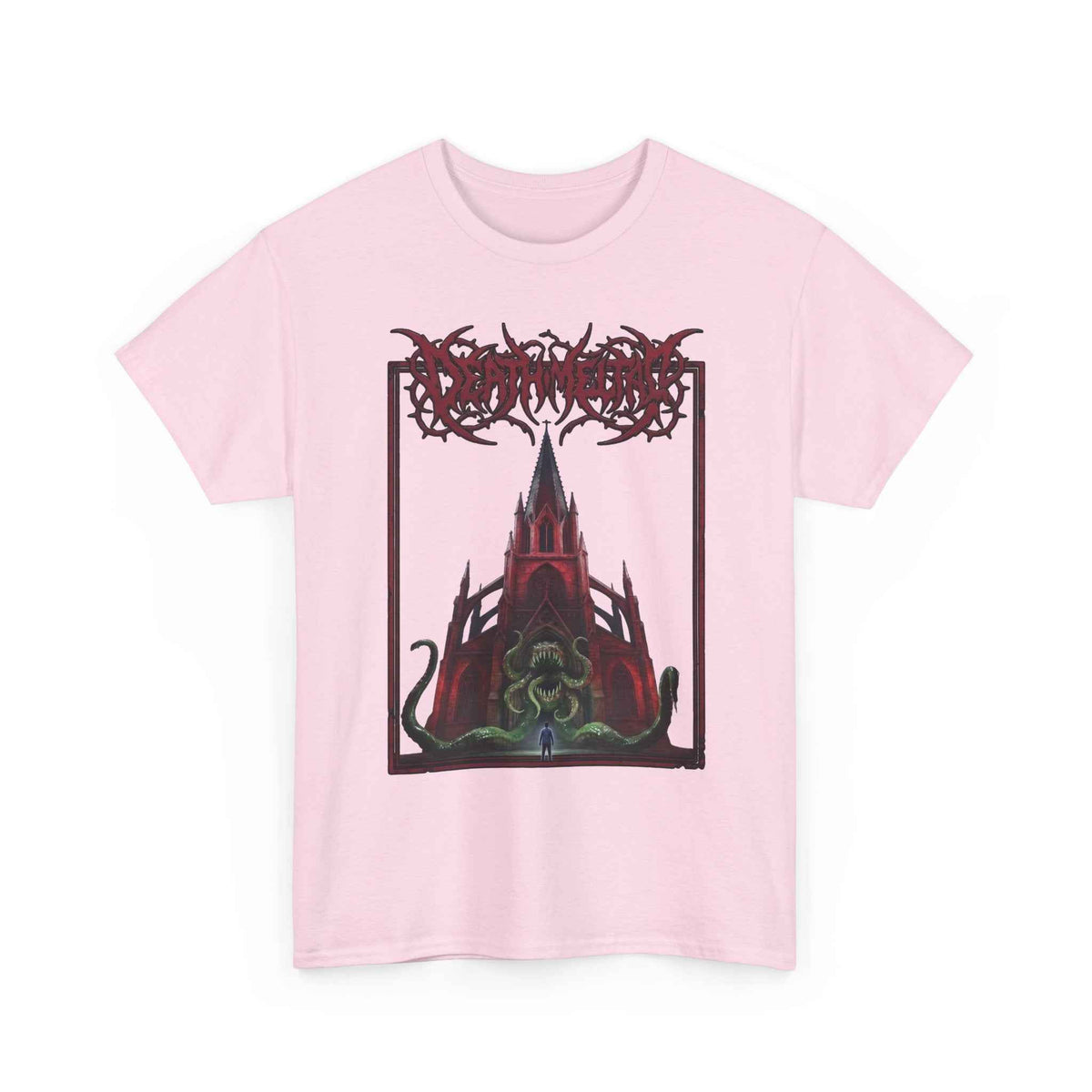 Eldritch Cathedral Tentacle Graphic T-Shirt - Heavy Cotton