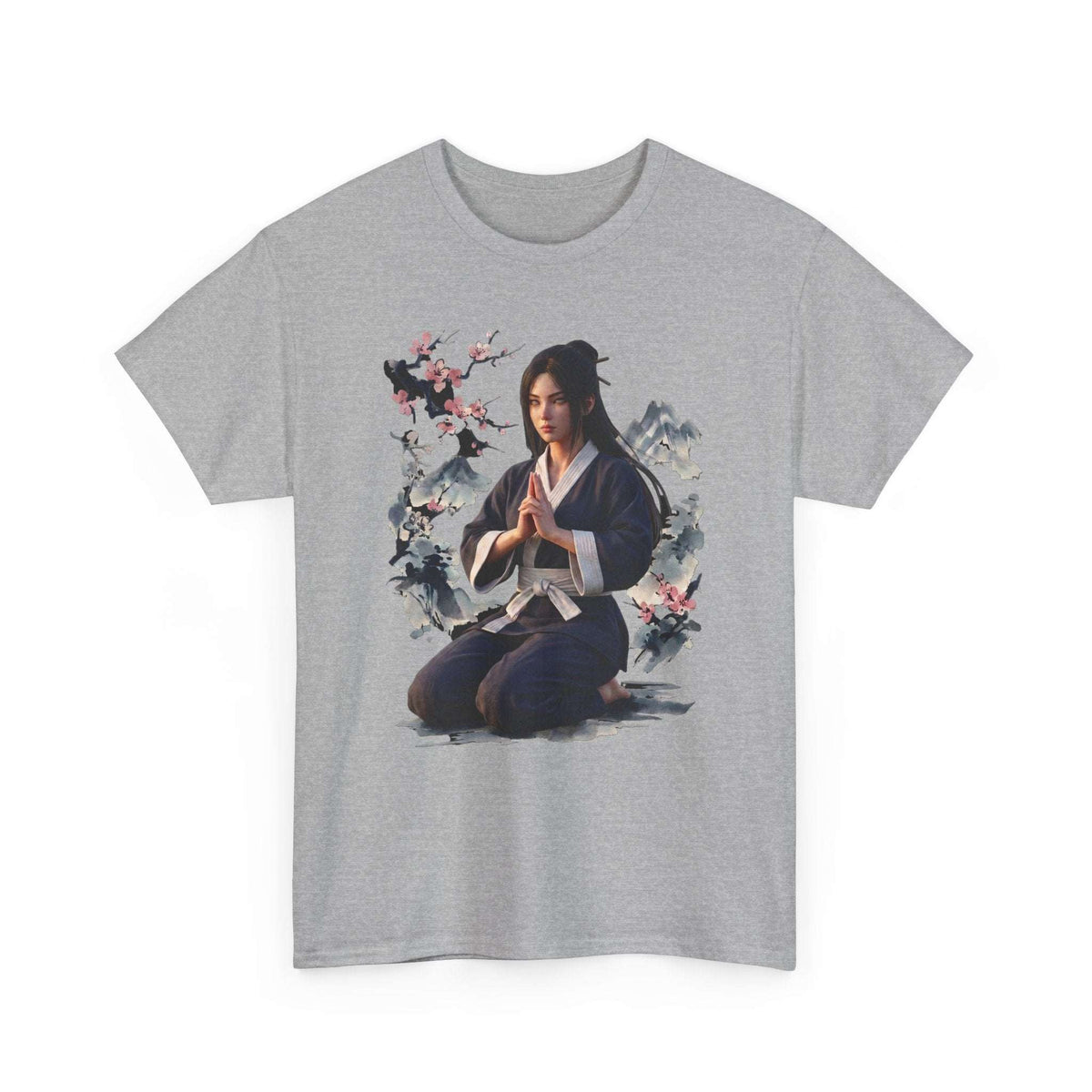 Japanese Aesthetic Kunoichi Sakura Graphic T-Shirt Anime