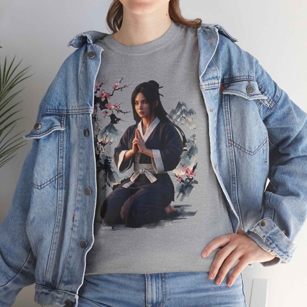 Japanese Aesthetic Kunoichi Sakura Graphic T-Shirt Anime
