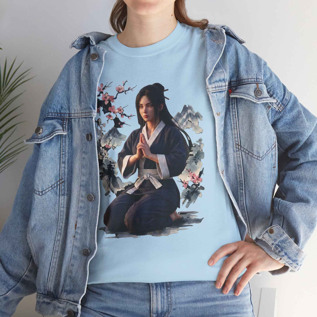 Japanese Aesthetic Kunoichi Sakura Graphic T-Shirt Anime