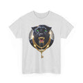 Luxury Black Panther Graphic Tee with Gold Chains & Key