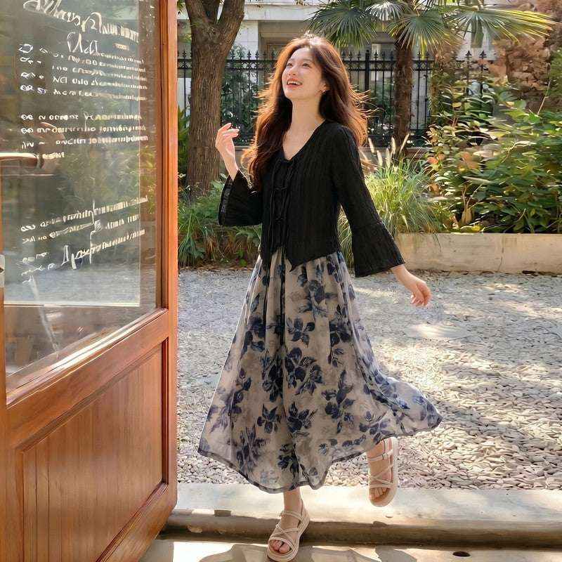 Summer High-Waist Wide-Leg Pants Two-Piece Set