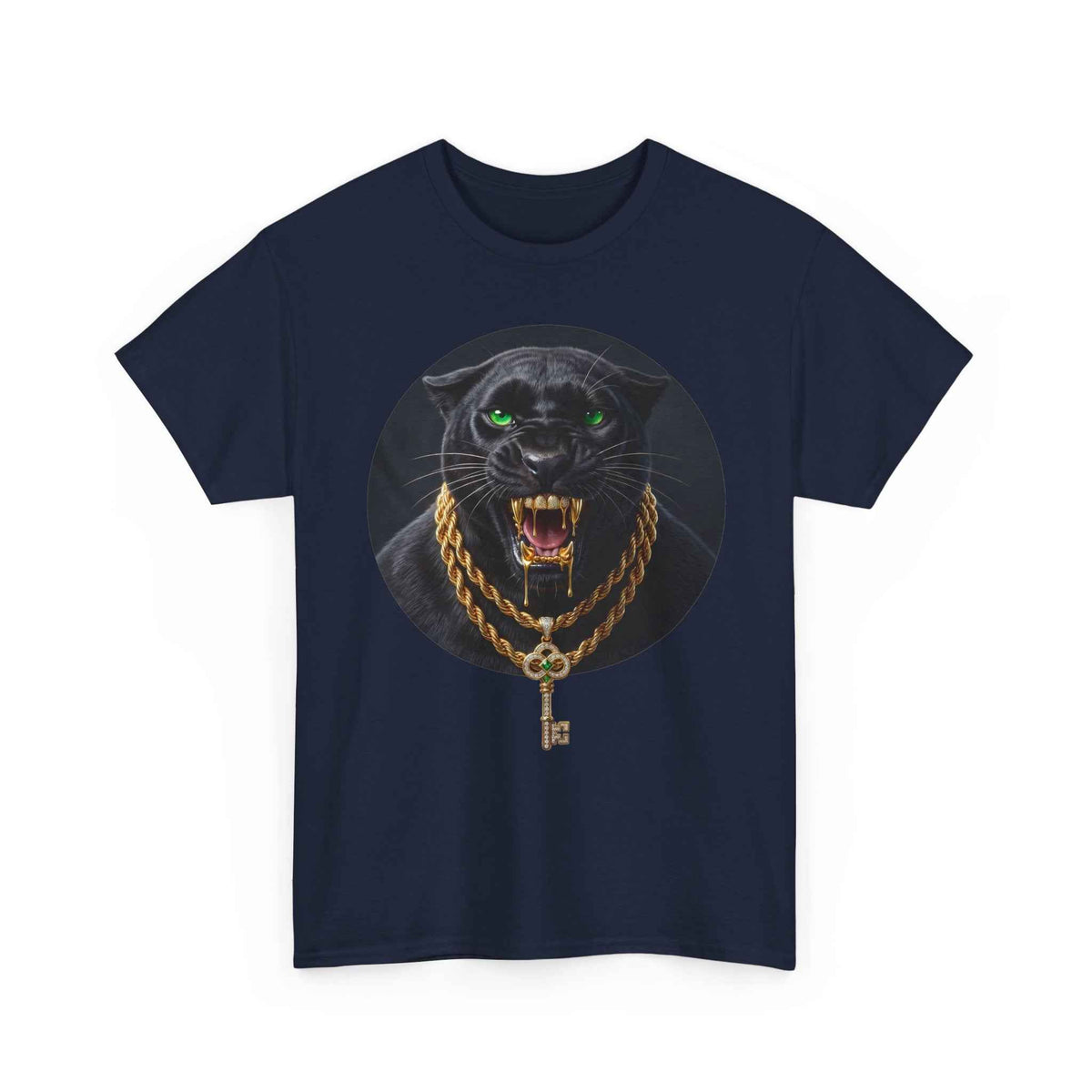 White Iced Out Panther Graphic Tee - Premium Heavy Cotton Streetwear