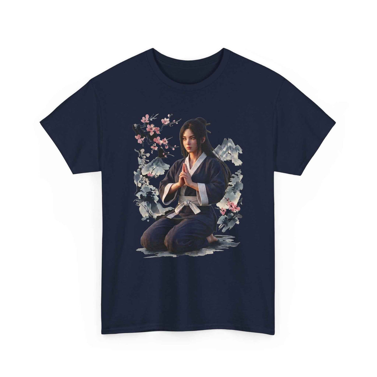 Japanese Aesthetic Kunoichi Sakura Graphic T-Shirt Anime