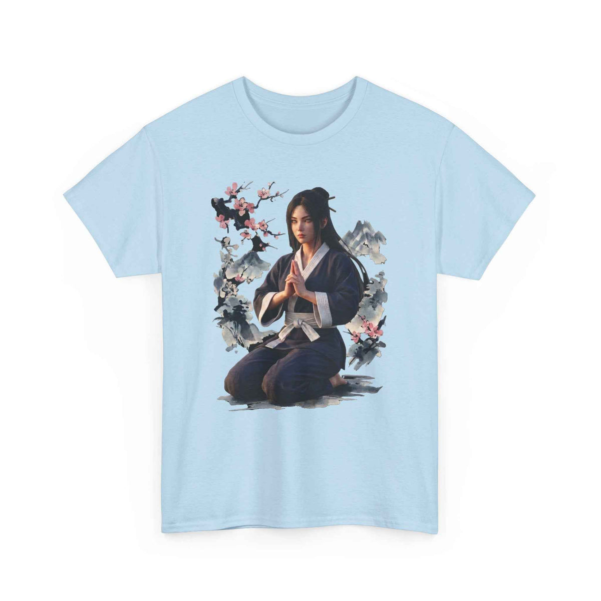 Japanese Aesthetic Kunoichi Sakura Graphic T-Shirt Anime