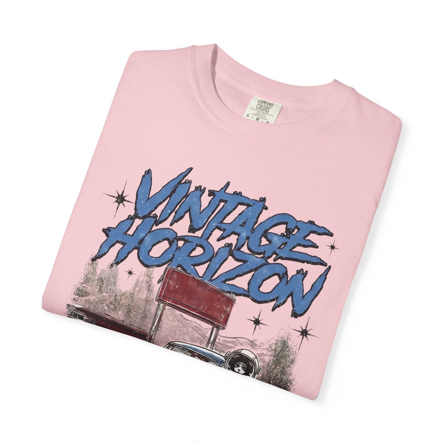 Vintage Horizon Space Turbo T‑Shirt — Retro Car Graphic Tee