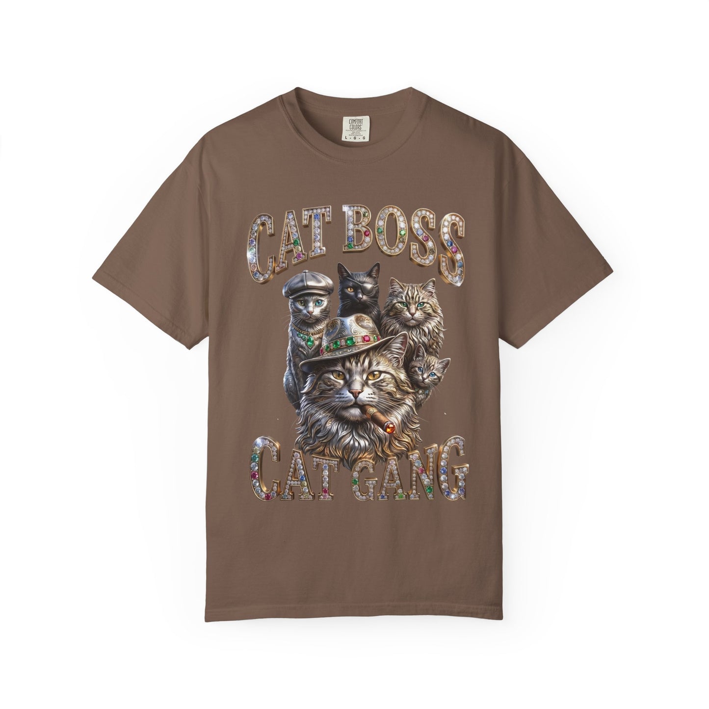 Cat Boss Cat Gang Graphic T-Shirt
