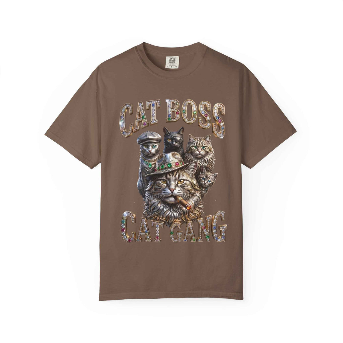Cat Boss Cat Gang Graphic T-Shirt - Vintage Fit & Bold Print