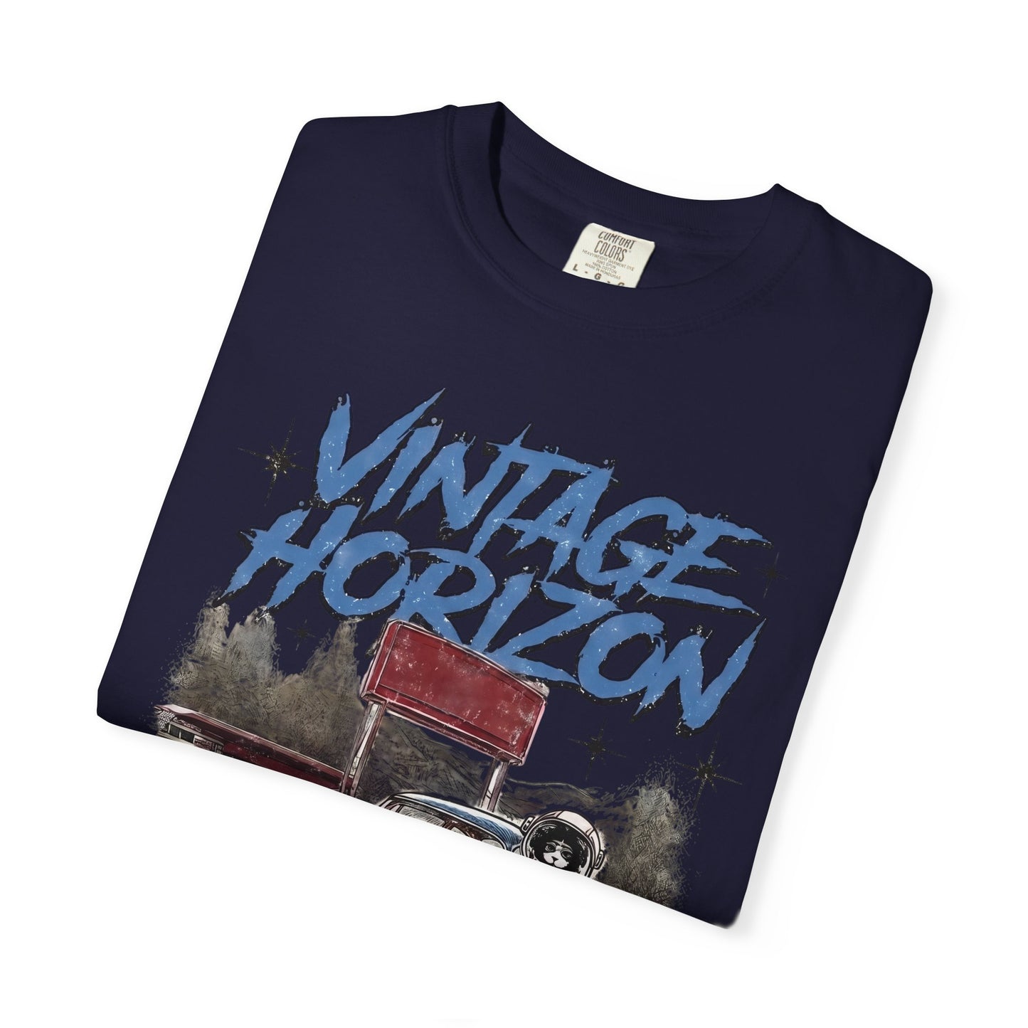Vintage Horizon Space Turbo T‑Shirt — Retro Car Graphic Tee
