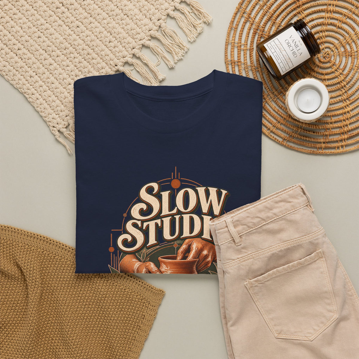 Slow Studio Pottery Wheel Graphic Tee | Good Things Take Shape | Gildan 5000