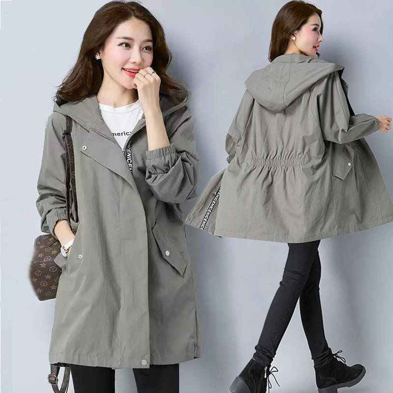 Medium length trench coat