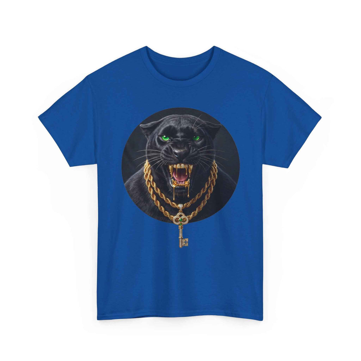 White Iced Out Panther Graphic Tee - Premium Heavy Cotton Streetwear
