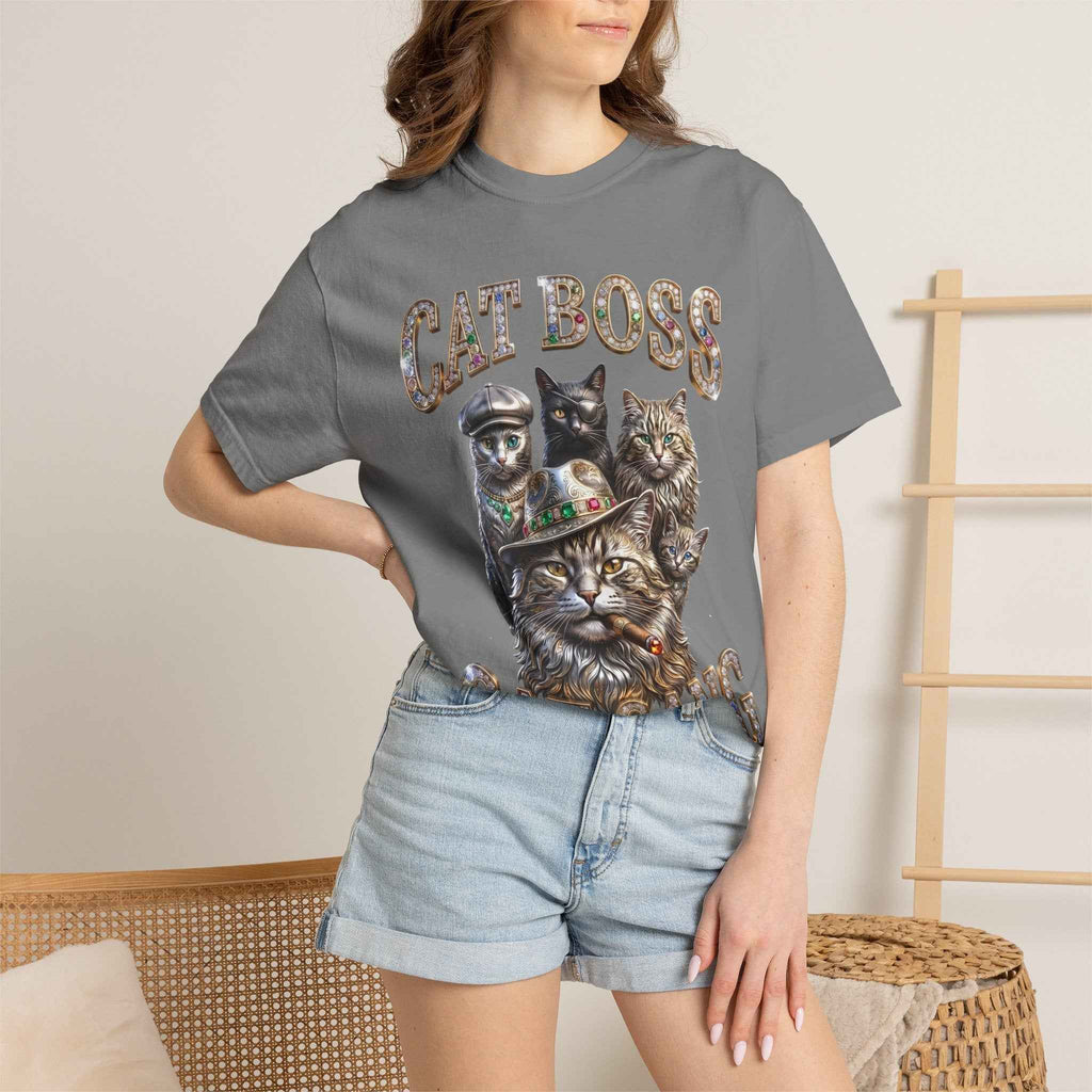 Cat Boss Cat Gang Graphic T-Shirt - Vintage Fit & Bold Print