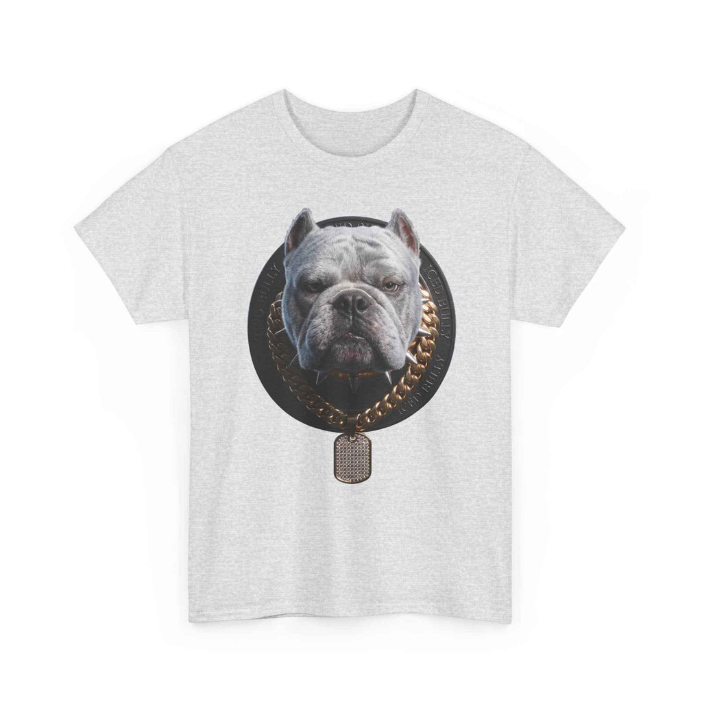 Bulldog Chain Shirt: 'Dog Tag' Graphic Tee for Dog Lovers