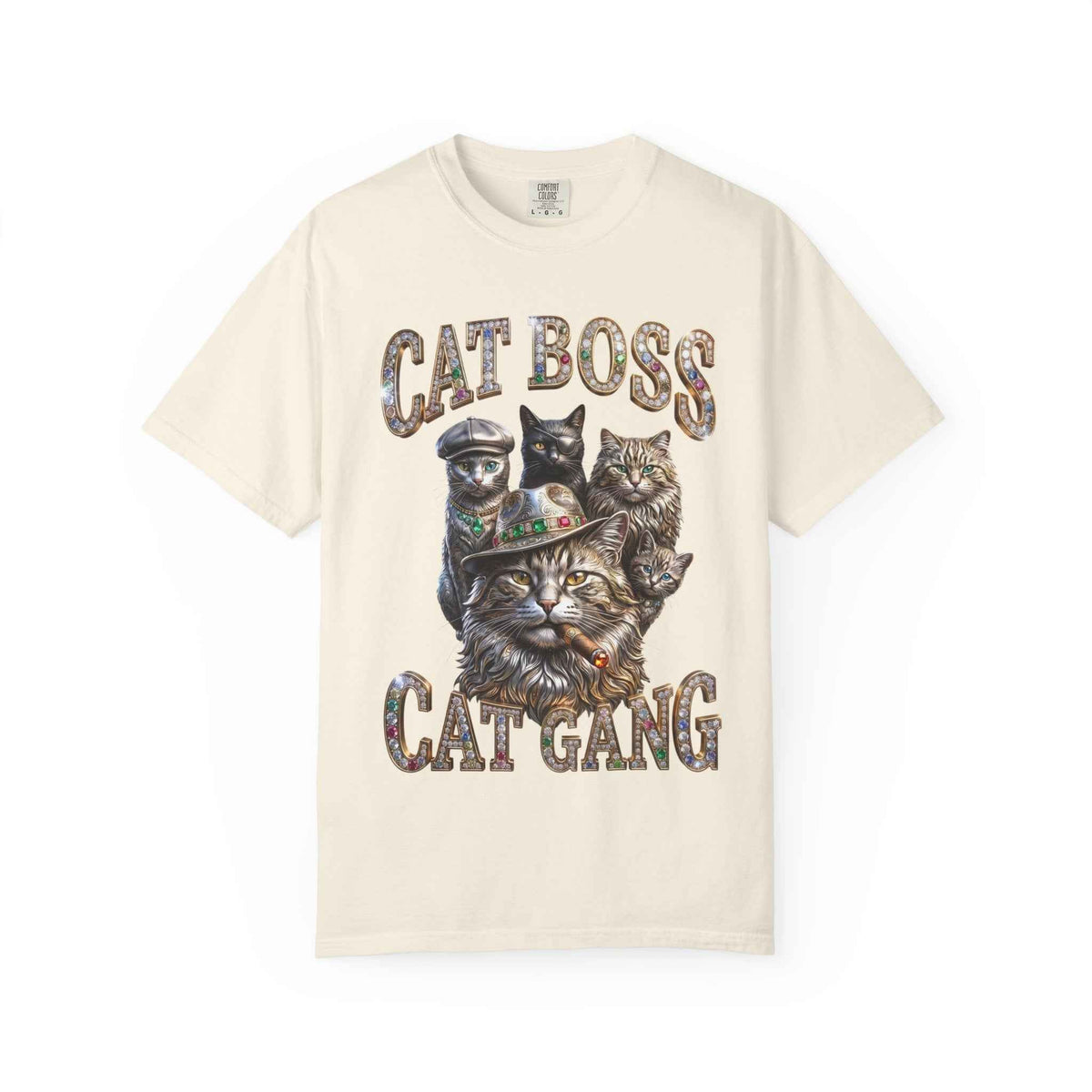 Cat Boss Cat Gang Graphic T-Shirt - Vintage Fit & Bold Print