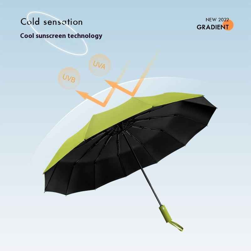 Full-automatic Folding Umbrella Rain And Rain Dual-purpose Sunshade