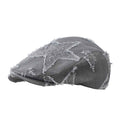 Three-dimensional Stubbly Beard Five-pointed Star Distressed Craft British Style Short Brimmed Front Hat for Men & Women