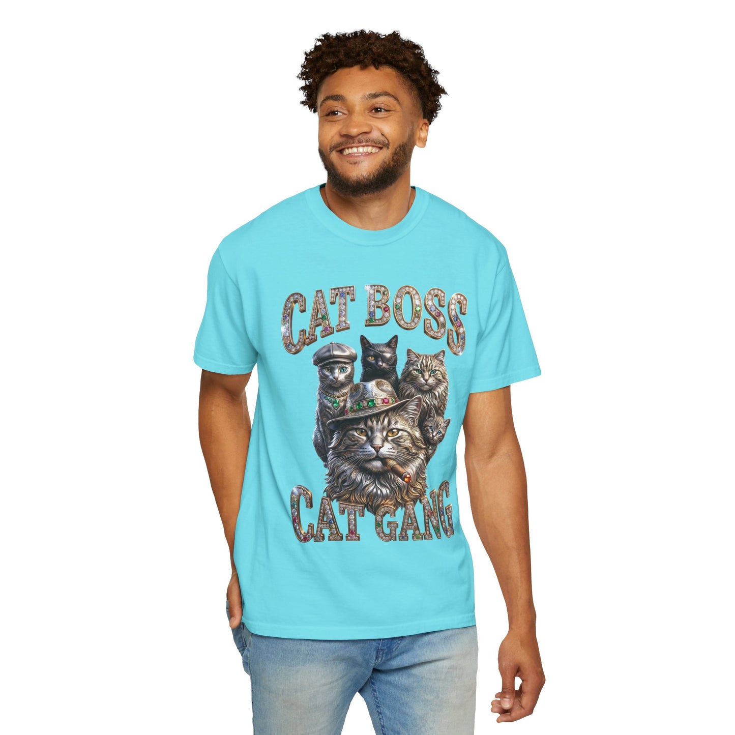 Cat Boss Cat Gang Graphic T-Shirt