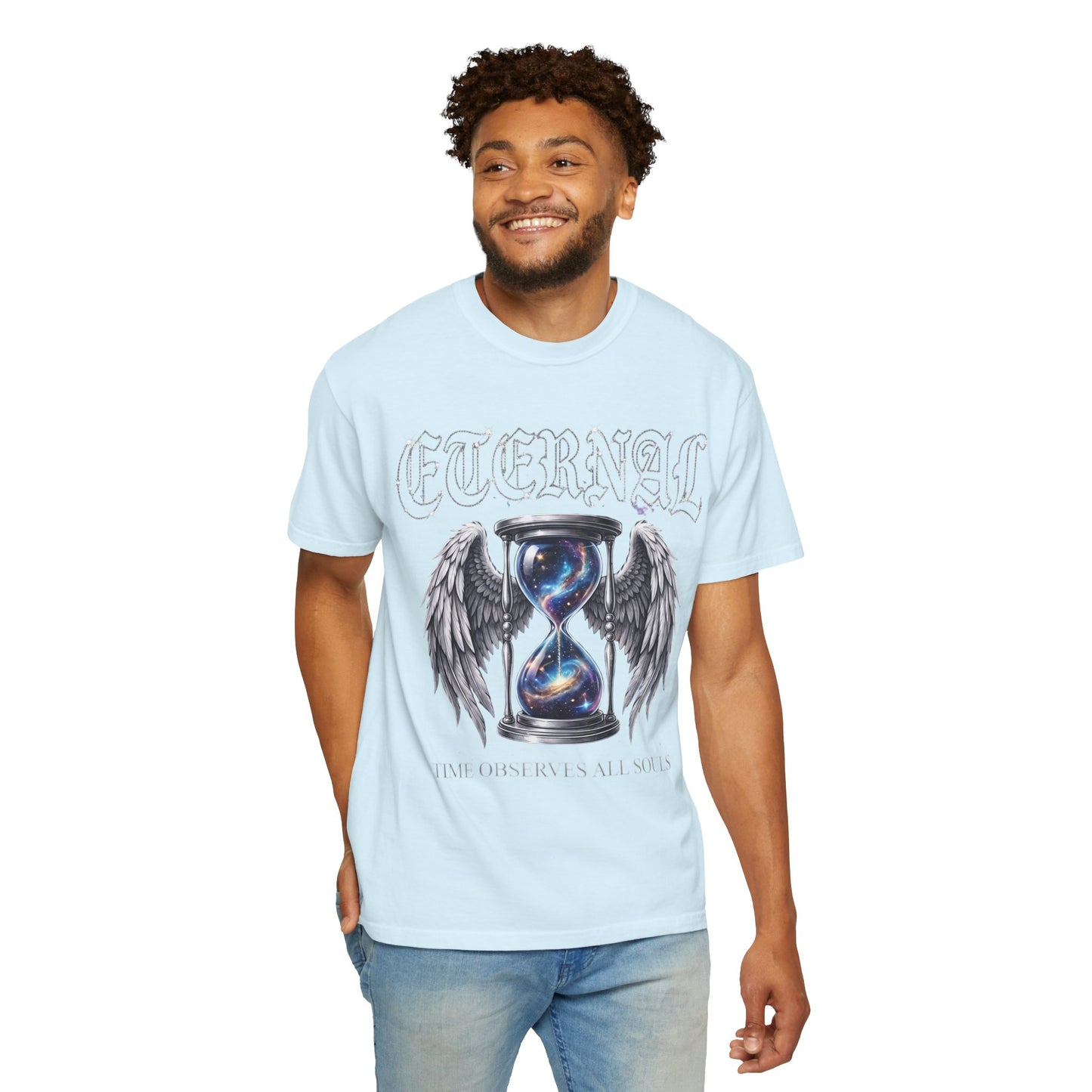 Eternal Hourglass T-Shirt — 'Time Consumes All Souls' Graphic Tee