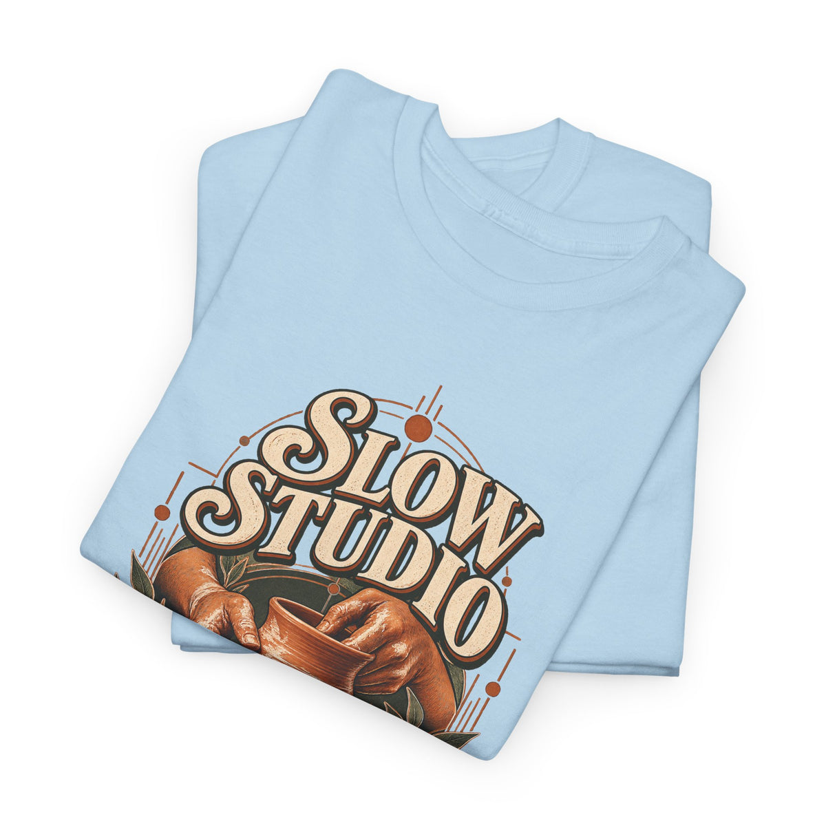 Slow Studio Pottery Wheel Graphic Tee | Good Things Take Shape | Gildan 5000