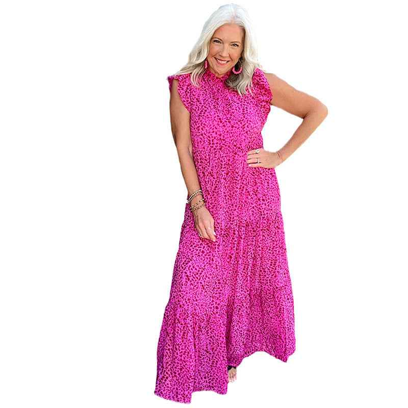 Stylish & Cozy Women's Round-Neck Casual Dress