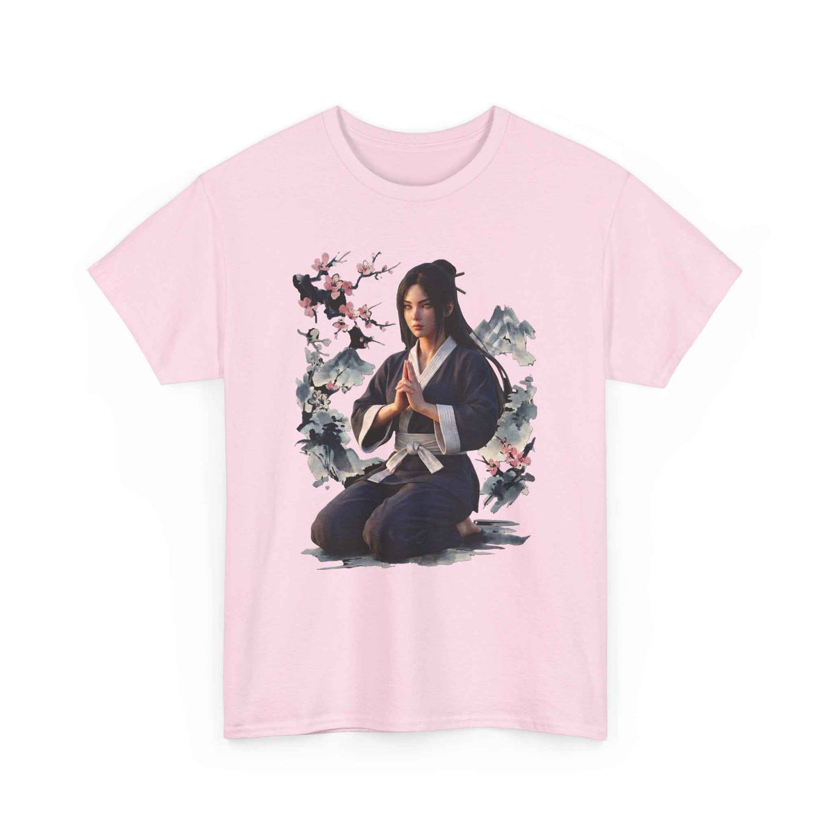 Japanese Aesthetic Kunoichi Sakura Graphic T-Shirt Anime