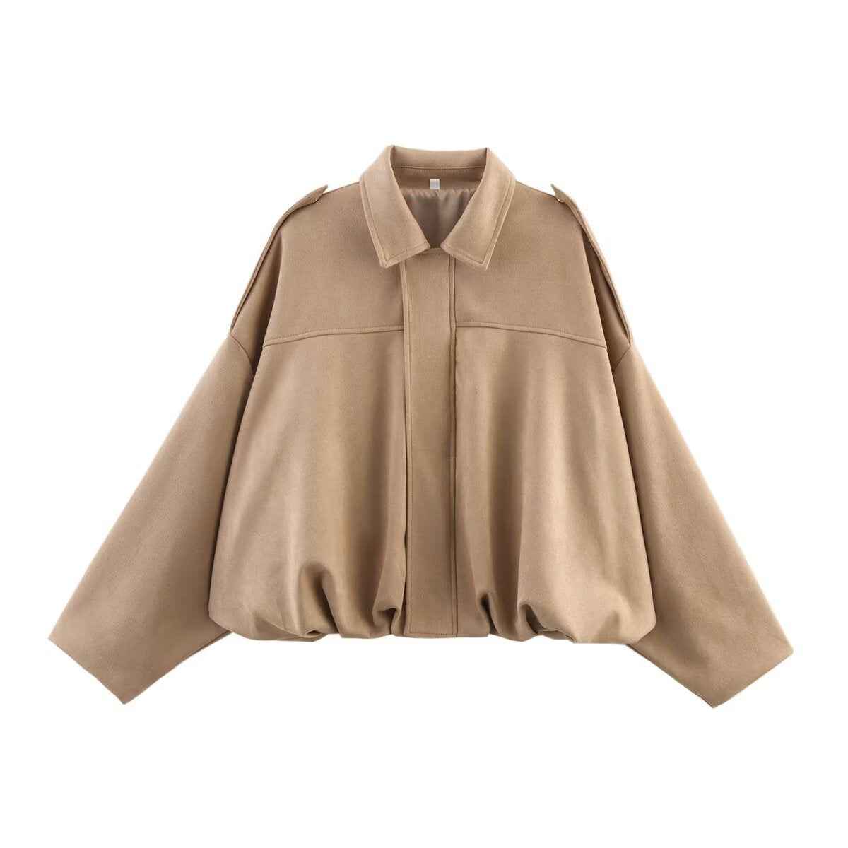 Men's Faux Suede Pilot Jacket - Stylish, Comfortable Zip-Up Coat