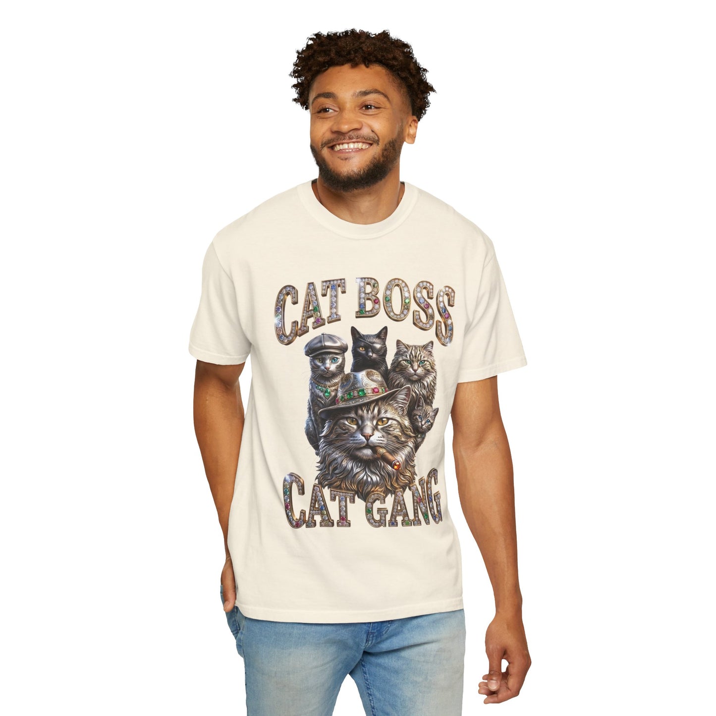 Cat Boss Cat Gang Graphic T-Shirt