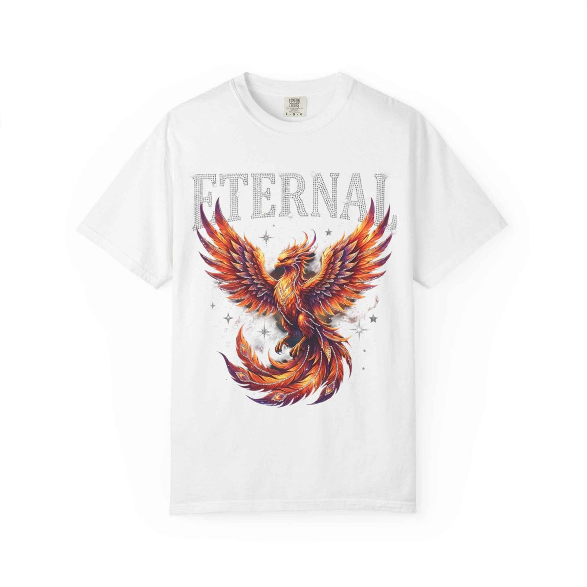 Retro Y2K Eternal Phoenix Tee - Celestial Graphic Streetwear