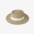 Women's Old Money Style Hollow Flat-top Straw Hat, Summer Versatile Sun Hat For Vacation, Beach & Seaside Sun Protection Straw Fedora