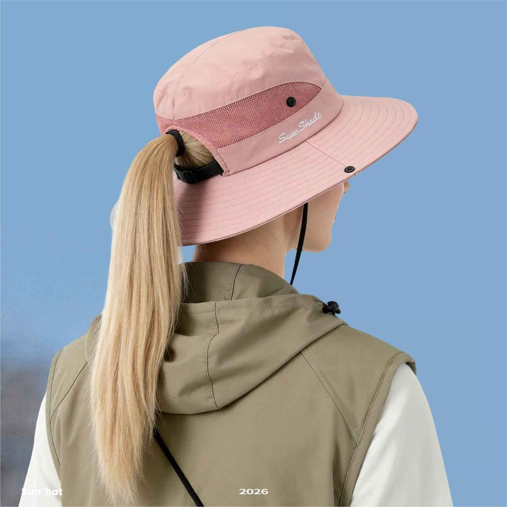 Women's Sun Hat, Travel Bucket Hat for Couples, UV Protection Beach Climbing Caps