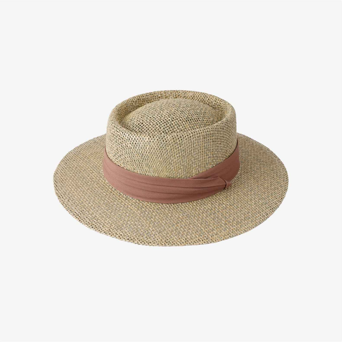Women's Old Money Style Hollow Flat-top Straw Hat, Summer Versatile Sun Hat For Vacation, Beach & Seaside Sun Protection Straw Fedora