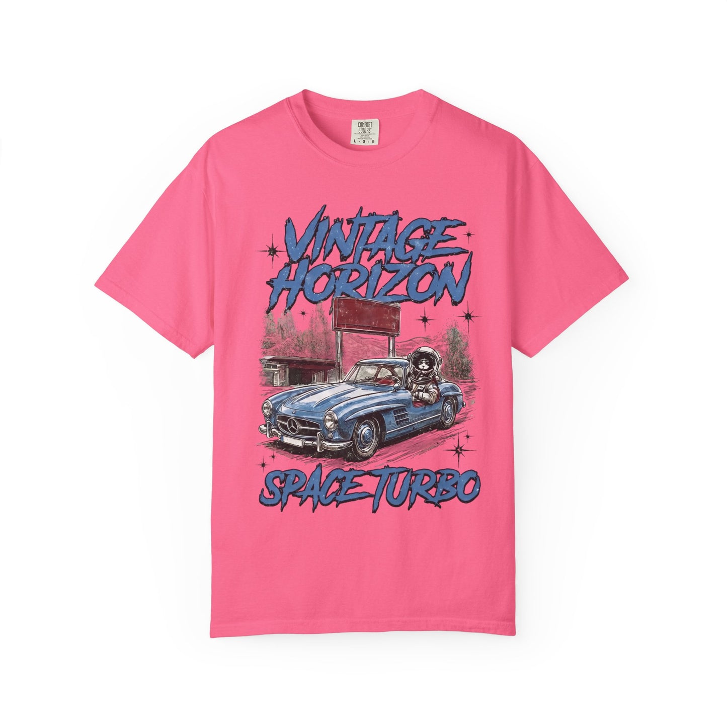Vintage Horizon Space Turbo T‑Shirt — Retro Car Graphic Tee