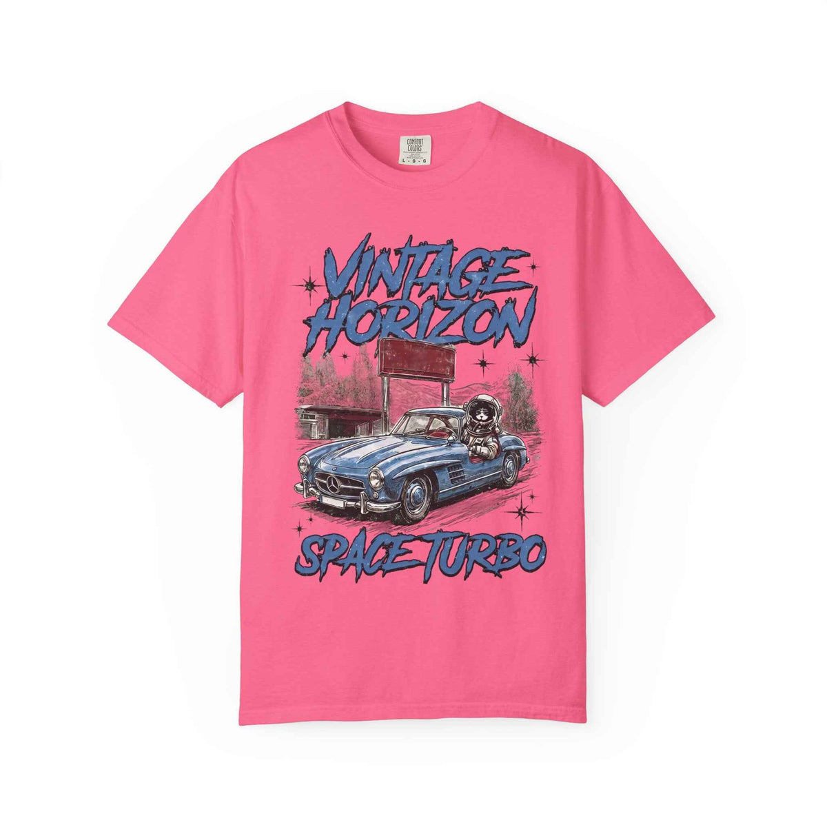 Vintage Horizon Space Turbo T‑Shirt — Retro Car Graphic Tee