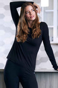 Women's Luxury Bamboo Lounge Long Sleeve T-Shirt - Soft, Breathable & Versatile