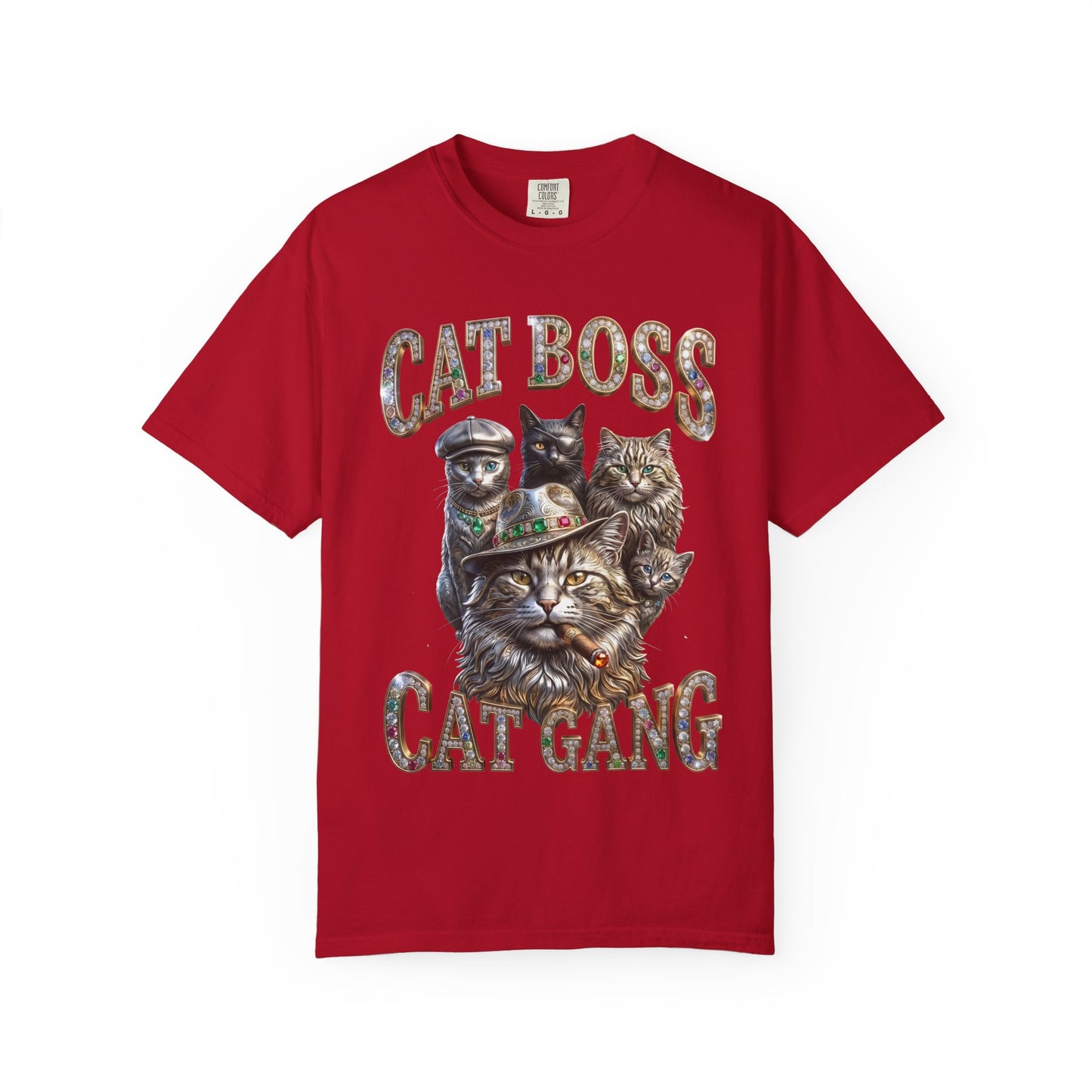 Cat Boss Cat Gang Graphic T-Shirt