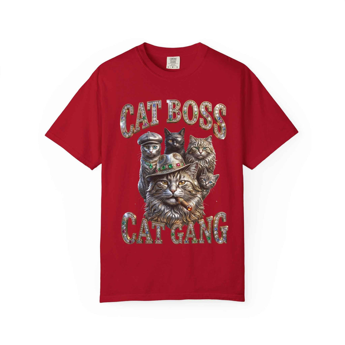 Cat Boss Cat Gang Graphic T-Shirt - Vintage Fit & Bold Print