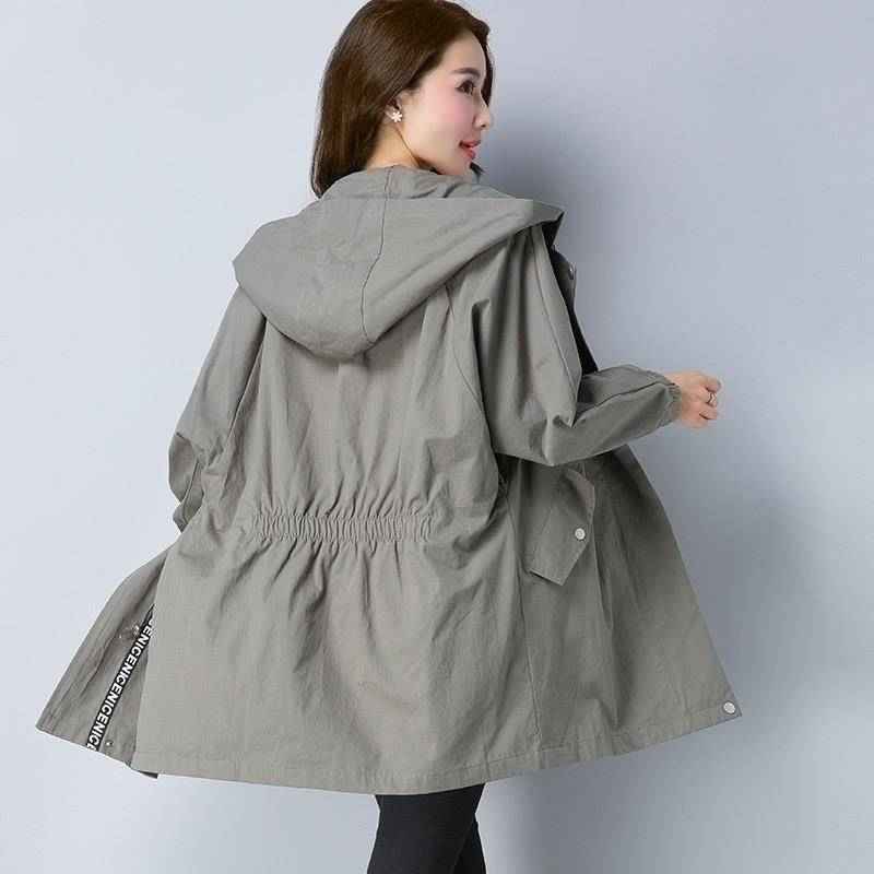Medium length trench coat