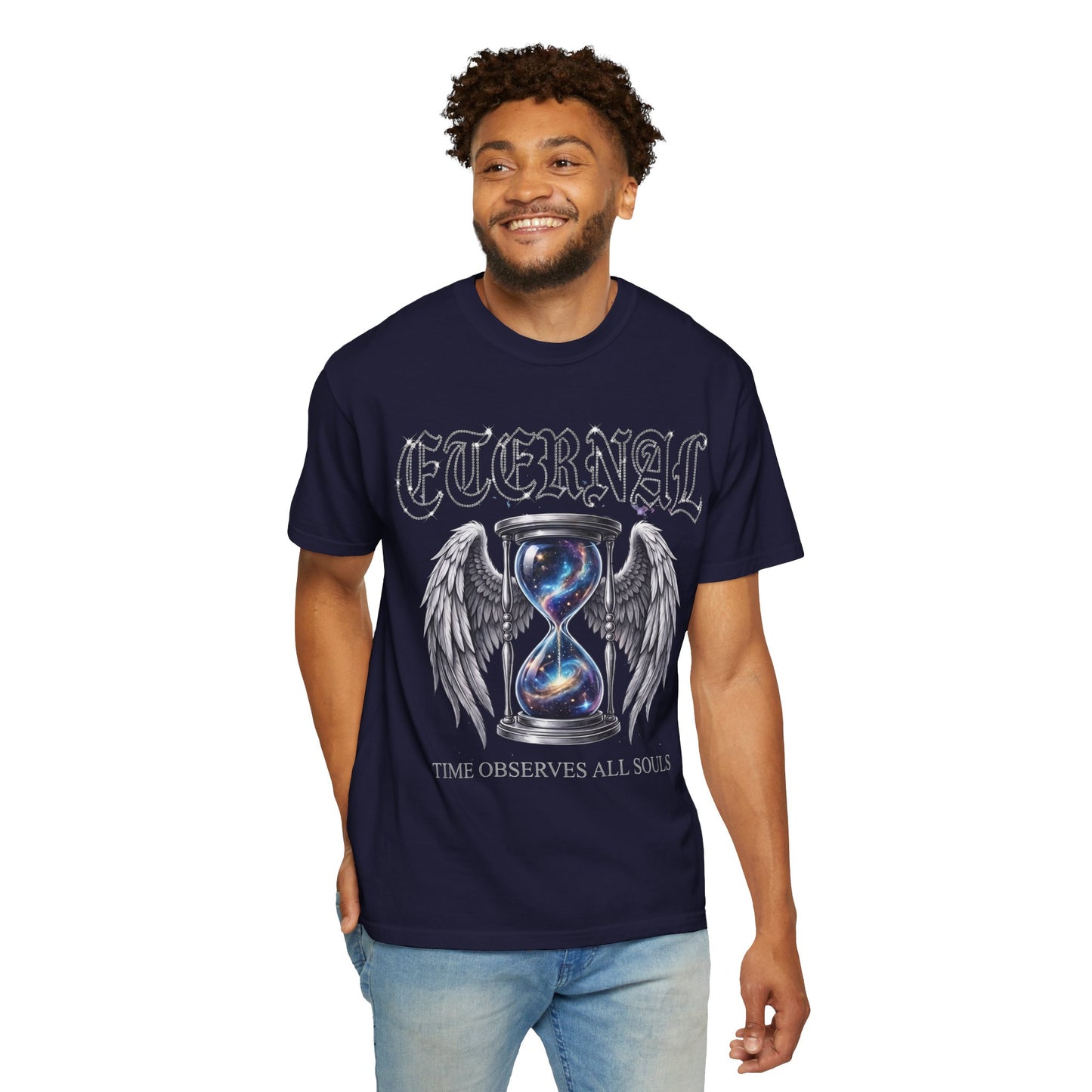 Eternal Hourglass T-Shirt — 'Time Consumes All Souls' Graphic Tee