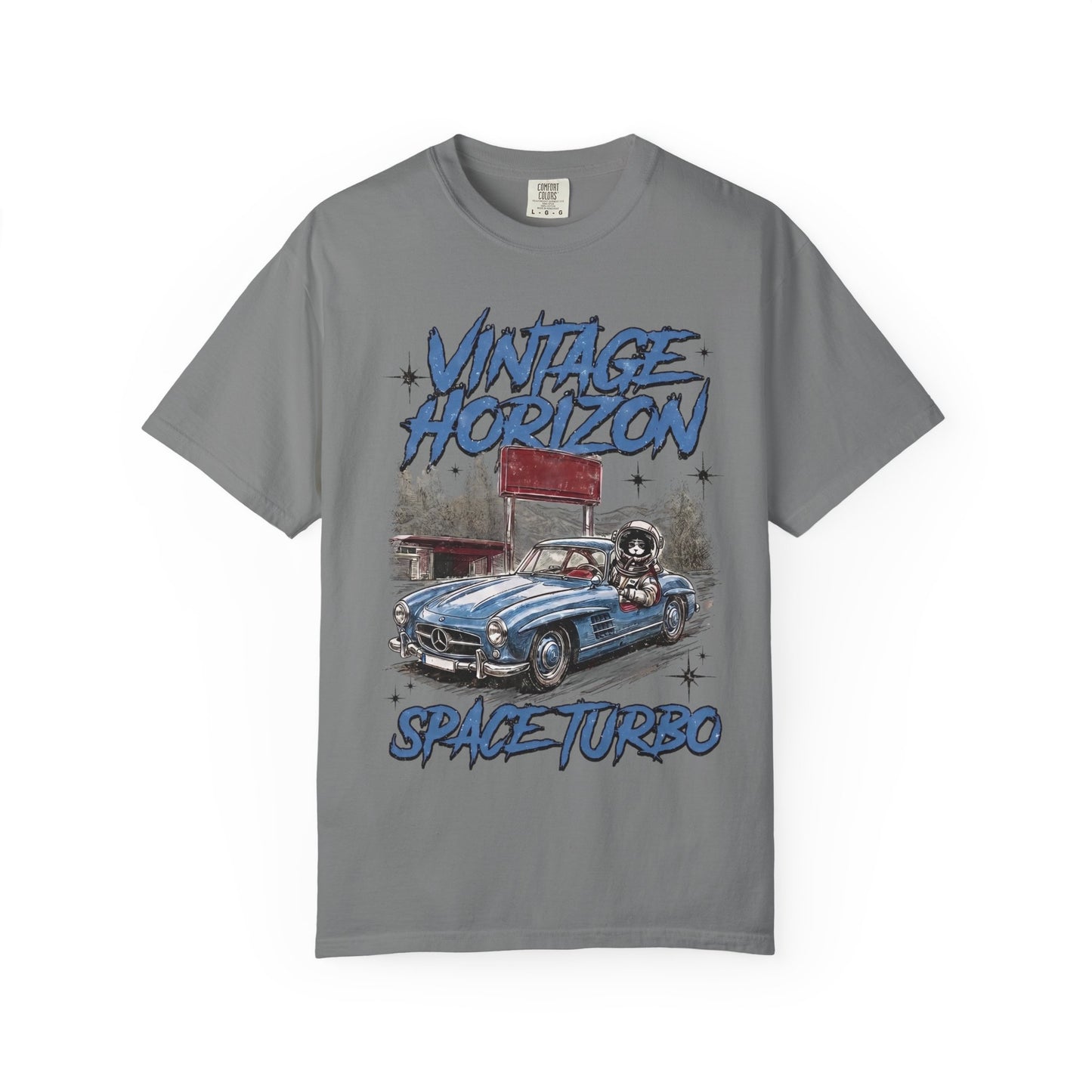 Vintage Horizon Space Turbo T‑Shirt — Retro Car Graphic Tee