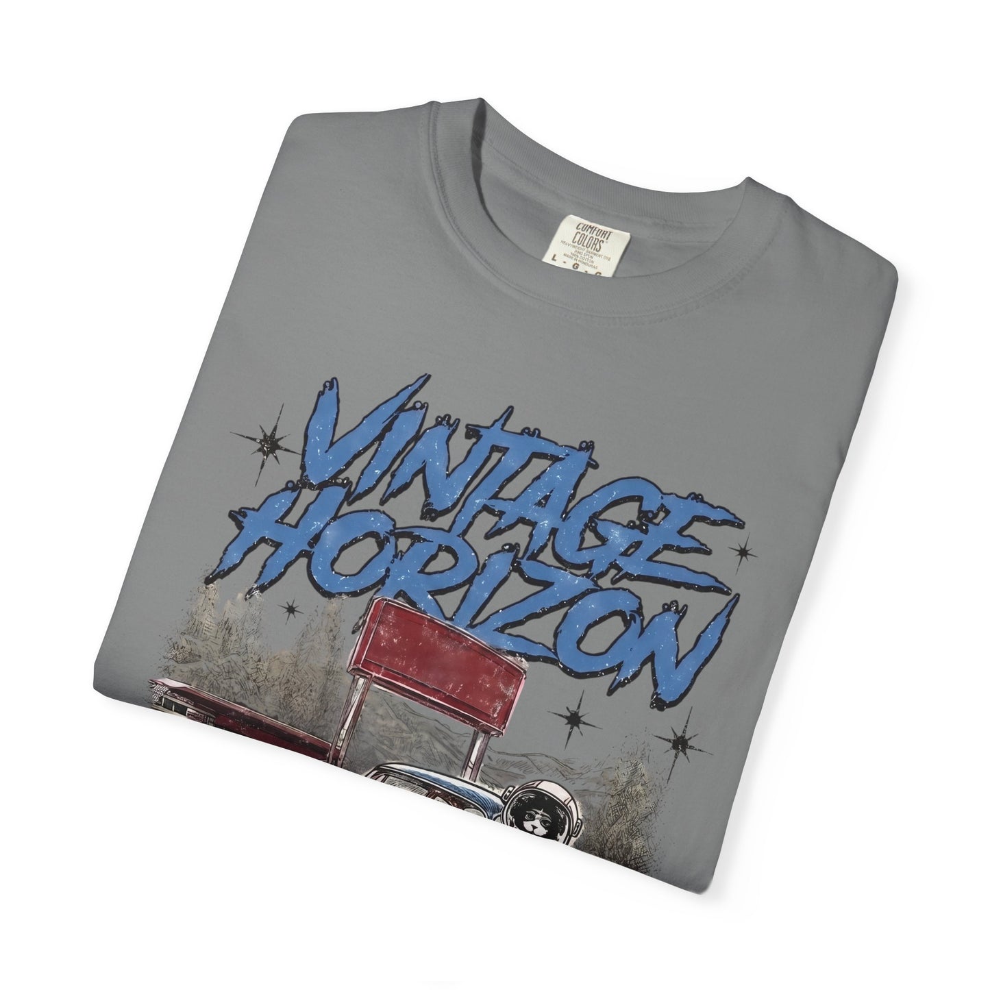 Vintage Horizon Space Turbo T‑Shirt — Retro Car Graphic Tee